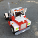 Illustration for article titled Lego Mack U series, my biggest truck model to date.